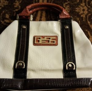 GUESS faux croc handbag barely used